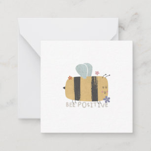 Carte De Correspondance Abeille Positive - Bite Bee Pun Note