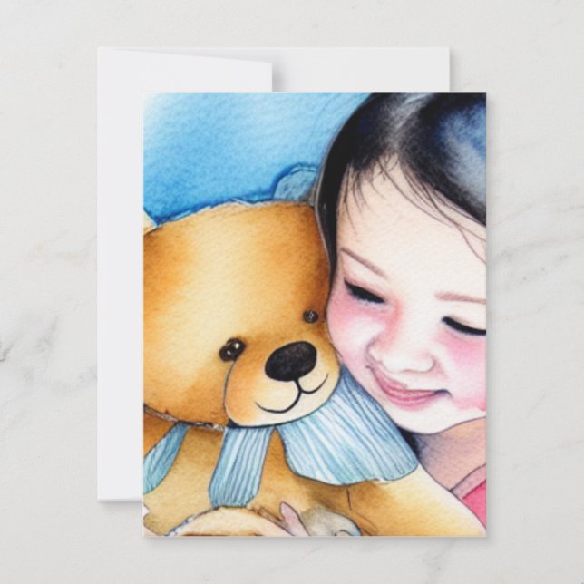 Carte De Correspondance Accrocher un ours (Devant)