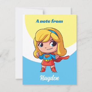 Carte De Correspondance Adorable Stance Supergirl