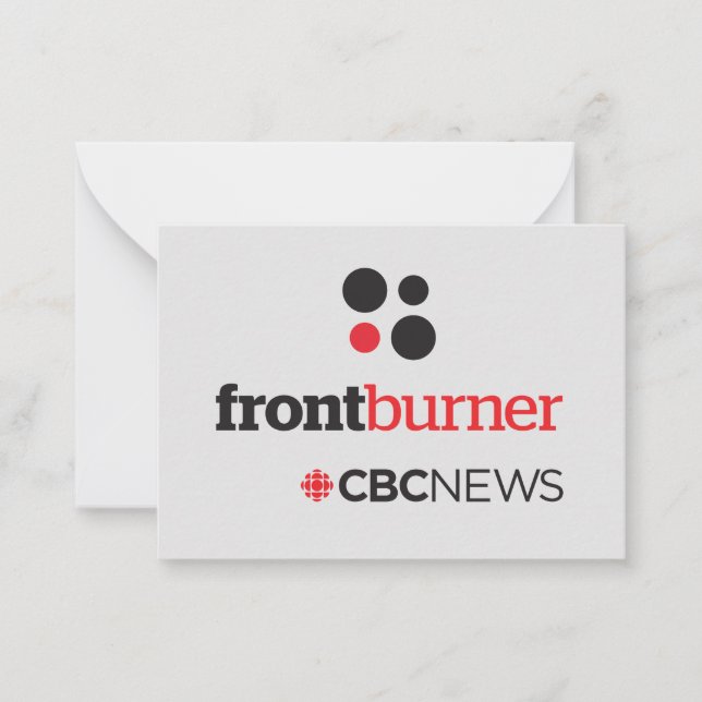 Carte De Correspondance Affiche de la CBC Front Burner (Devant)