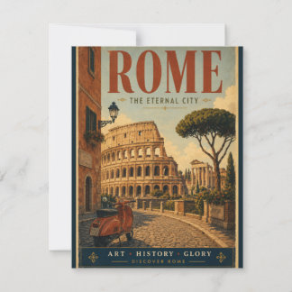 Carte De Correspondance Affiche de voyage de Rome Ville Éternelle