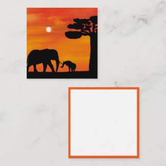 Carte De Correspondance africain , motif africain ,marron ,élégant ,nature