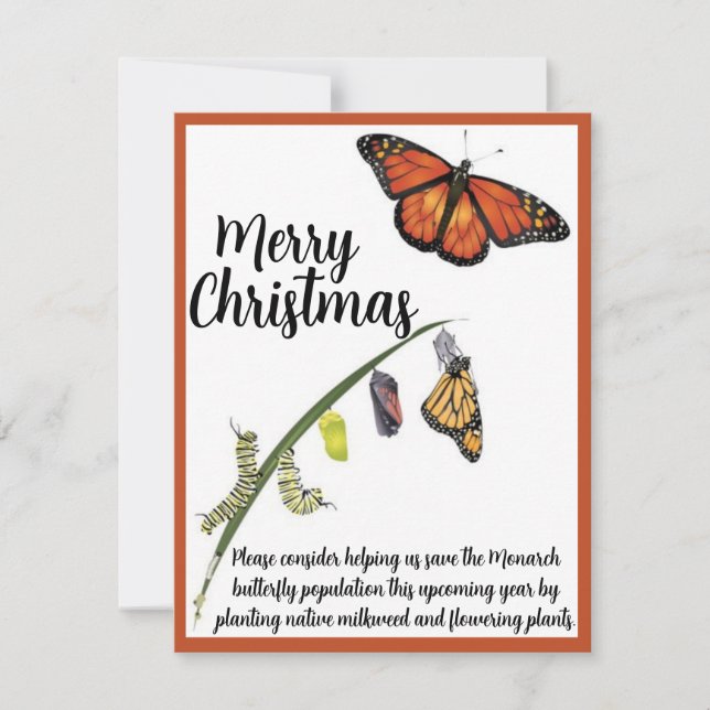Carte De Correspondance Aide à sauver le papillon Monarque (Devant)