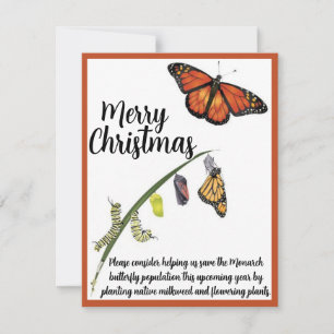 Carte De Correspondance Aide à sauver le papillon Monarque