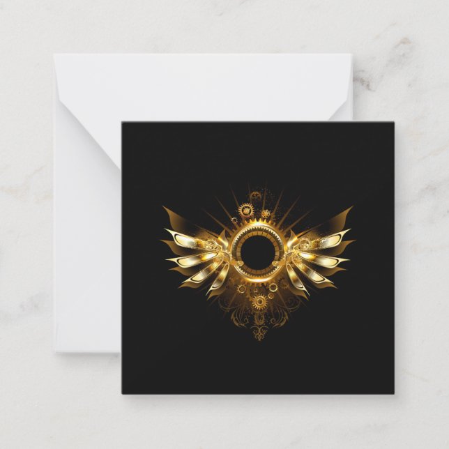 Carte De Correspondance Ailes de Steampunk (Devant)