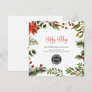 Carte De Correspondance Ajouter un logo d'entreprise Noël