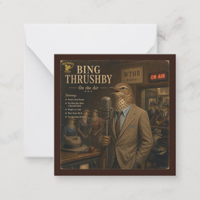 Carte De Correspondance Album Bing Thrushby : une parodie (Devant)