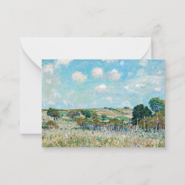 Carte De Correspondance Alfred Sisley - La Prairie (Devant)