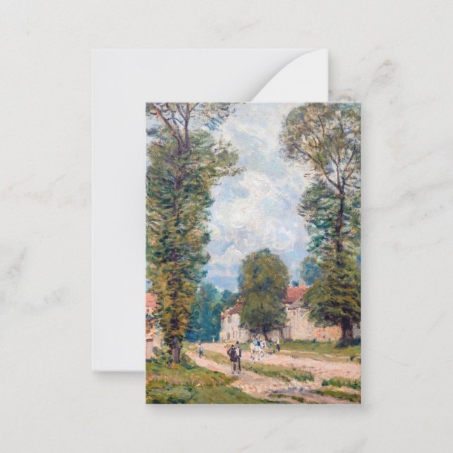 Carte De Correspondance Alfred Sisley - La route de Versailles (Devant)