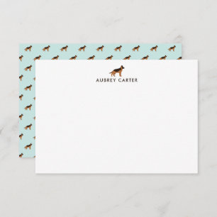 Carte De Correspondance Allemand Berger Lover Merci personnalisé