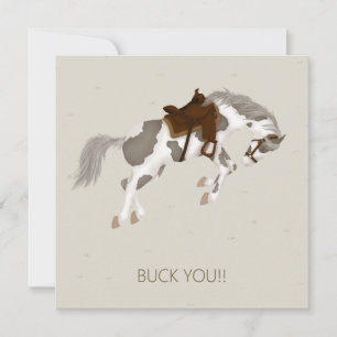 Carte De Correspondance Allez-Y ! Cheval Pinto de saut personnalisé