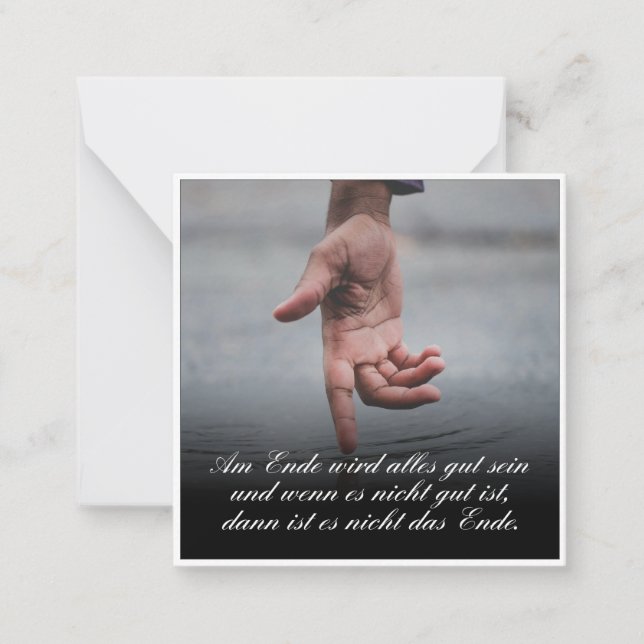 Carte De Correspondance Am Ende avec alles gut sein (Devant)