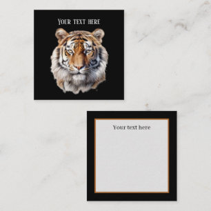 Carte De Correspondance Amateurs de tigre de jungle cool ajouter du texte