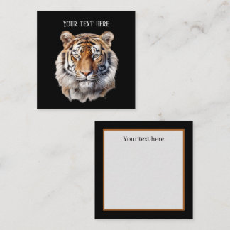 Carte De Correspondance Amateurs de tigre de jungle cool ajouter du texte