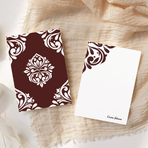 Carte De Correspondance Ambiance Damas Régence Bourgogne