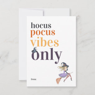 Carte De Correspondance Ambiance Hocus Pocus uniquement Salle de classe