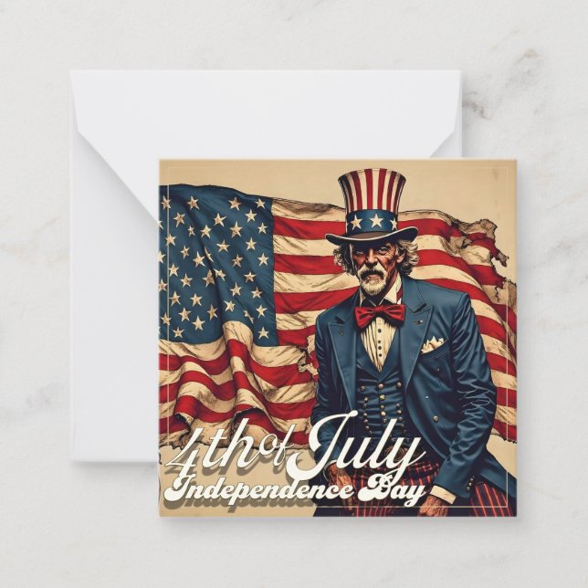 Carte De Correspondance Âme fière du 4 juillet (Devant)