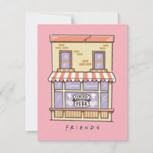Carte De Correspondance AMIS™   Central Perk Cartoon Coffee Shop