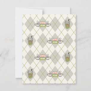 Carte De Correspondance AMIS™   Motif de Jacquard Perk Central