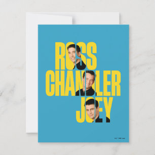 Carte De Correspondance AMIS™   Ross, Chandler et Joey