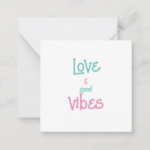 Carte De Correspondance Amour & Good Vibes Personnalisé