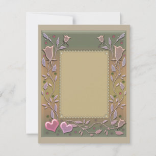Carte De Correspondance Amour, invitation, mariage, Saint-Valentin