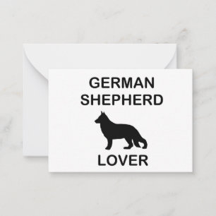 Carte De Correspondance amoureux de berger allemand