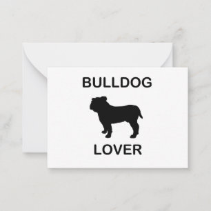 Carte De Correspondance amoureux de bulldog