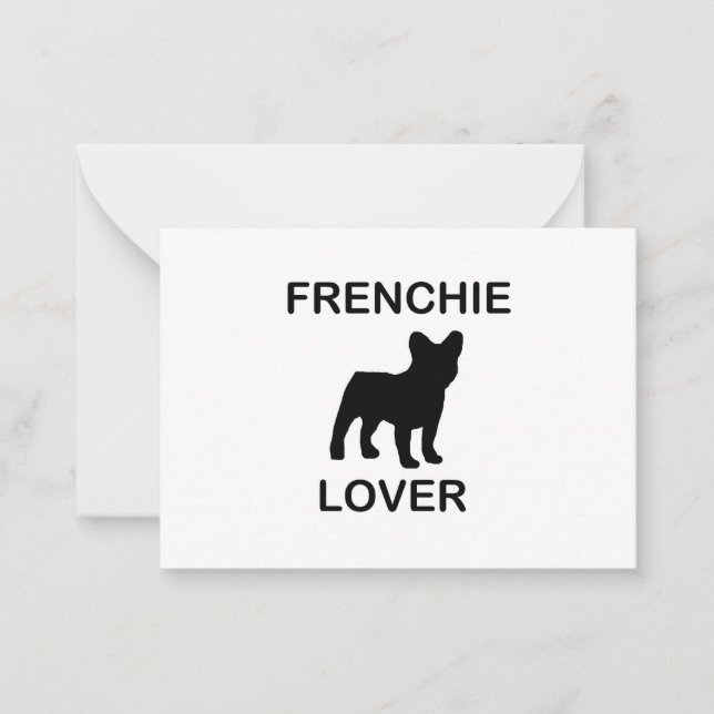 Carte De Correspondance amoureux de frenchie (Devant)