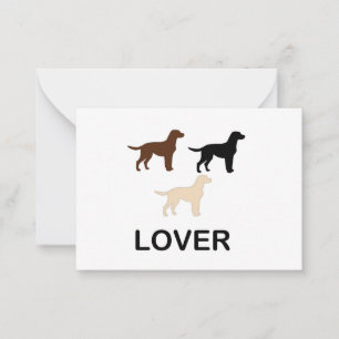 Carte De Correspondance amoureux de LR toutes couleurs silhouette