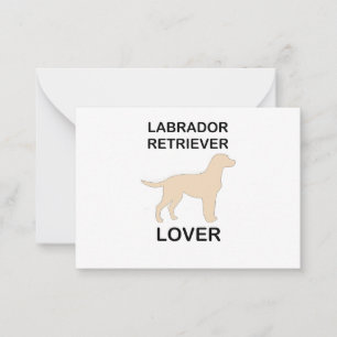 Carte De Correspondance amoureux du labrador jaune