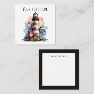 Carte De Correspondance amoureux d'un joli phare ajoutent nom plage 