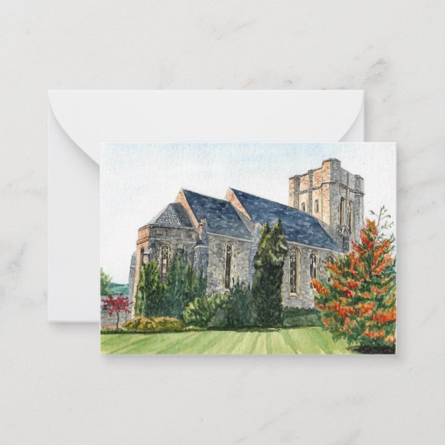 Carte De Correspondance Anabel Taylor Chapel, Cornell University Flat (Devant)