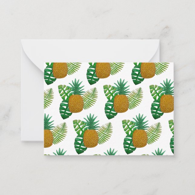 Carte De Correspondance Ananas tropicaux (Devant)