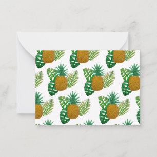 Carte De Correspondance Ananas tropicaux