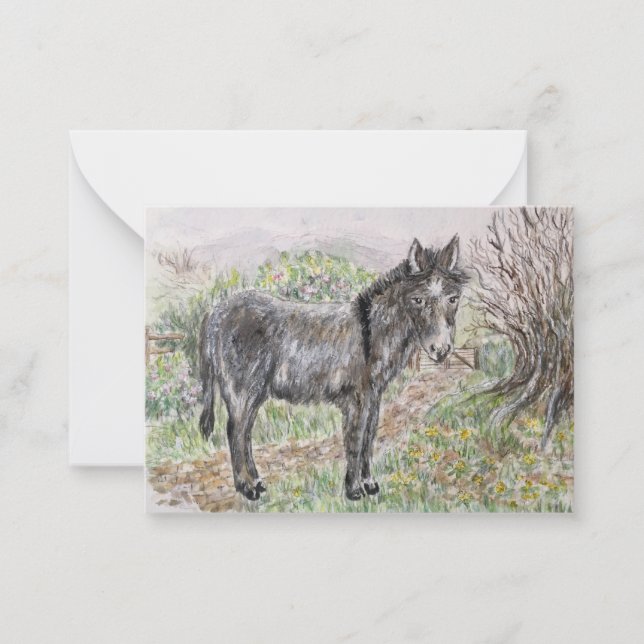 Carte De Correspondance âne (Devant)