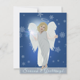 Carte De Correspondance Ange de neige