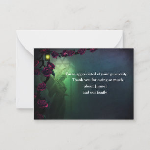 Carte De Correspondance Angel On Window Church Roses gothiques