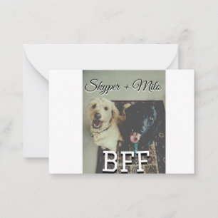 Carte De Correspondance Animaux de compagnie amis besties ajouter nom anim