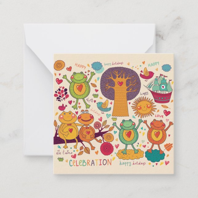 Carte De Correspondance Animaux décoratifs (Devant)