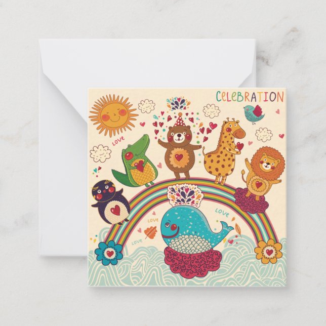 Carte De Correspondance Animaux décoratifs (Devant)