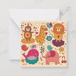 Carte De Correspondance Animaux décoratifs