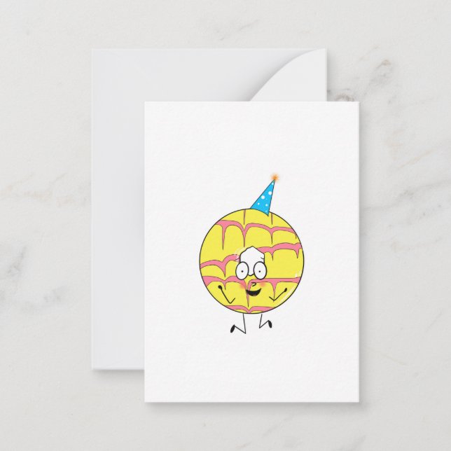 Carte De Correspondance anneau de fête, thème de cookie amusant (Devant)