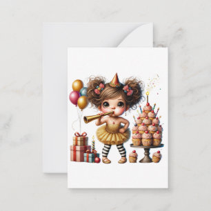 Carte De Correspondance Anniversaire drôle de gnome excentrique