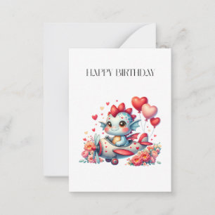 Carte De Correspondance Anniversaire Pilote de Dragon