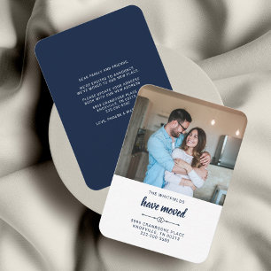 Carte De Correspondance Annonce de déménagement avec photo