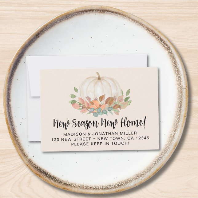 Carte De Correspondance Annonce de déménagement Nouvelle Saison Nouvelle M (Créateur téléchargé)