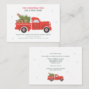 Carte De Correspondance Annonce de déménagement pour Noël