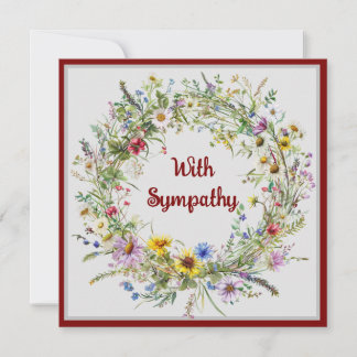 Carte De Correspondance Antique Floral Wreath Notecard Collection