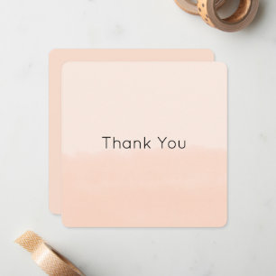 Carte De Correspondance Aquarelle Abstraite Orange Pâle